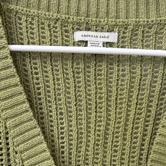 American Eagle Outfitters Olive Green Knit Cardigan - Picture 2 of 7